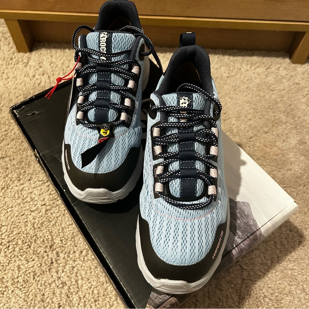 Women’s Rocky Rugged Pink & Blue Comp Toe Work Shoes